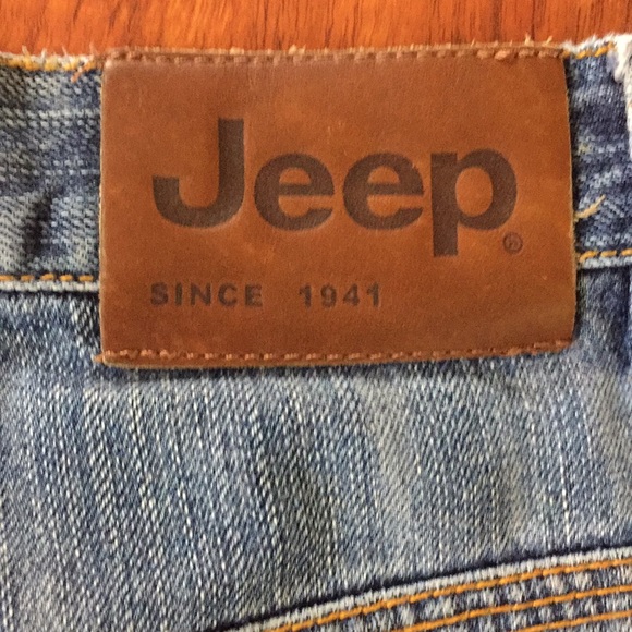JEEP Blue Stonewash Denim Straight Leg Jeans 35 - Picture 6 of 8